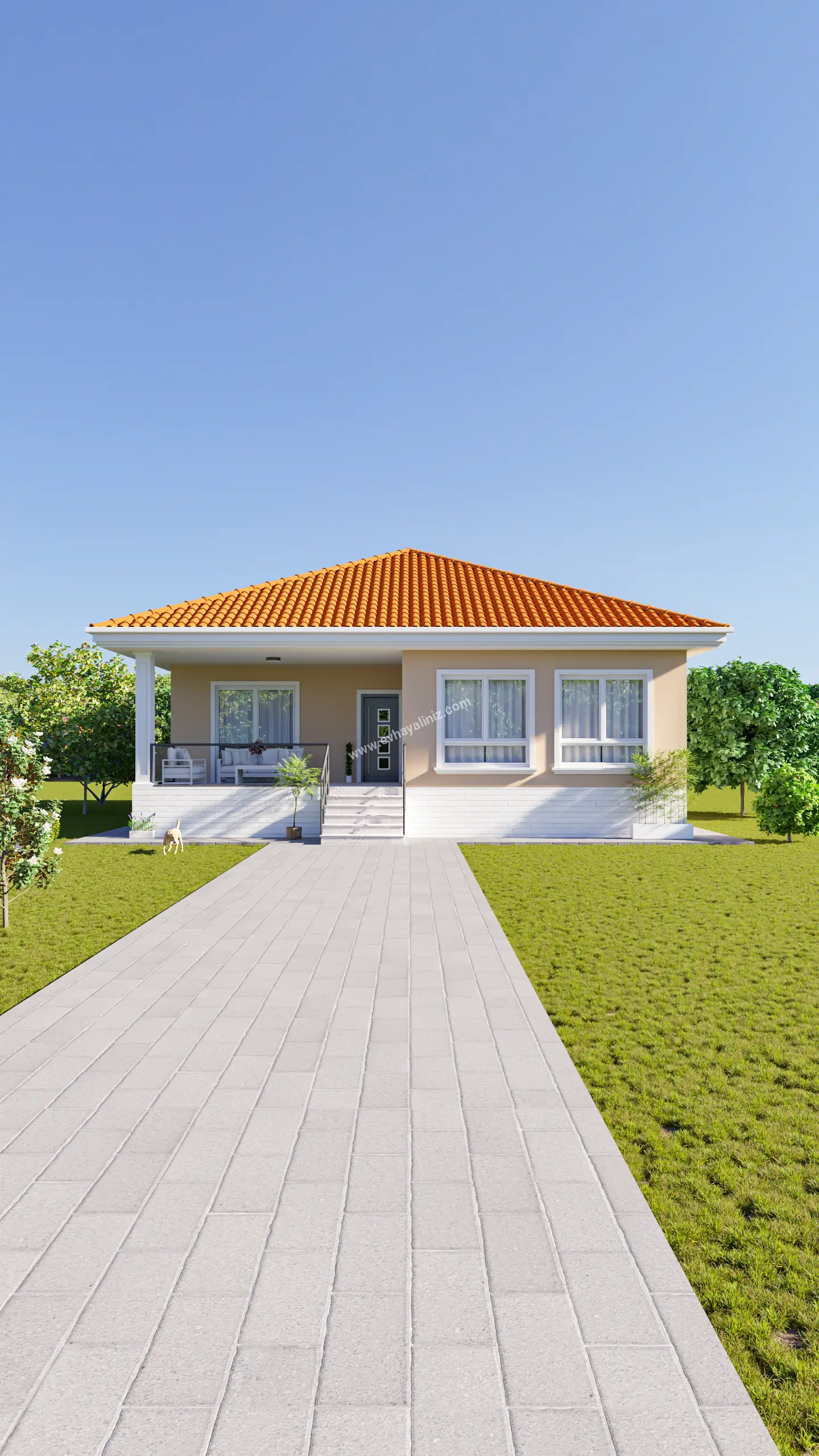 4+1 Müstakil Ev Planı