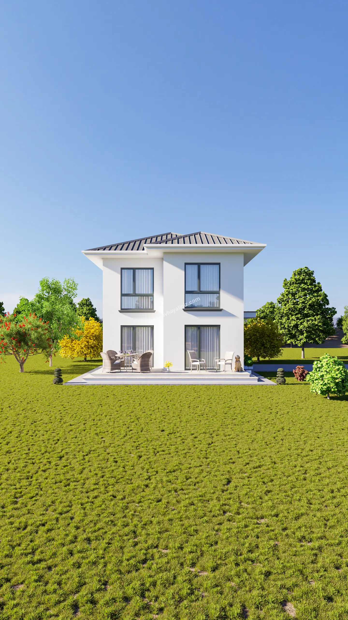 4+1 Dubleks Ev Planı