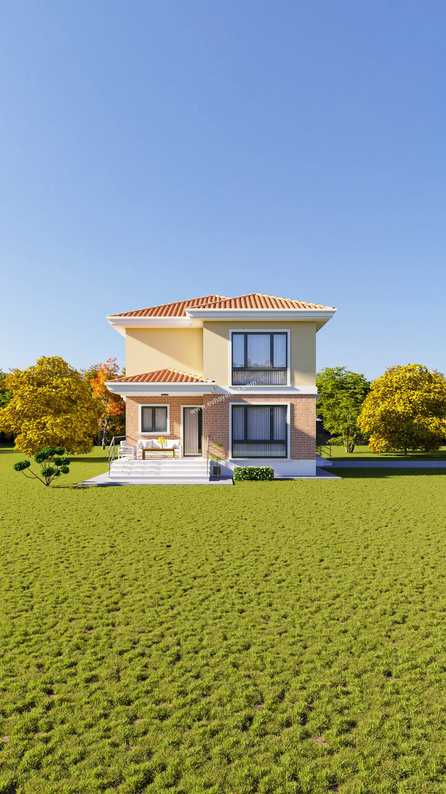 4+1 Dubleks Ev Planı