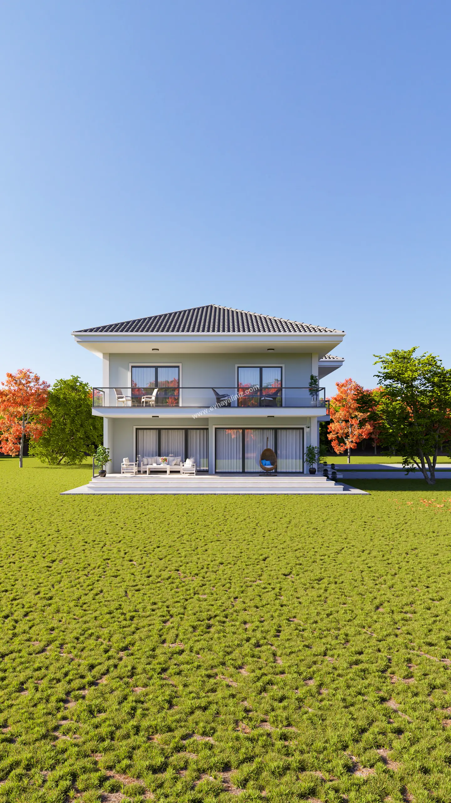 4+1 Dubleks Ev Planı (394 m²)