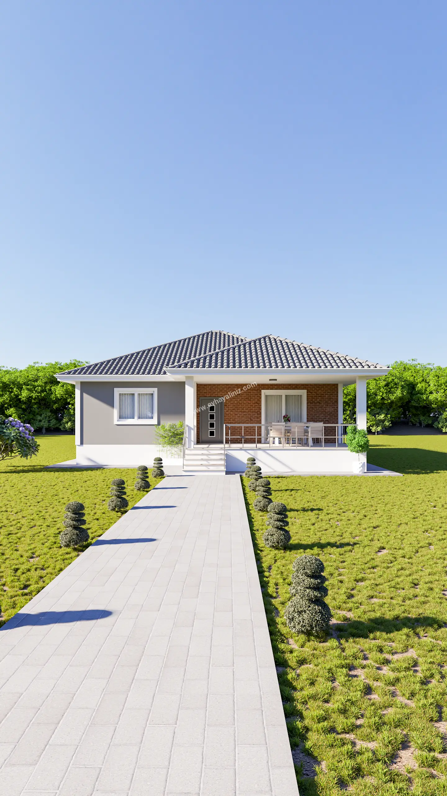 3+1 Müstakil Ev Planı (156 m²)